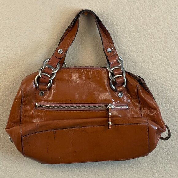 Charles David Orange Brown Hand Bag - Picture 3 of 10